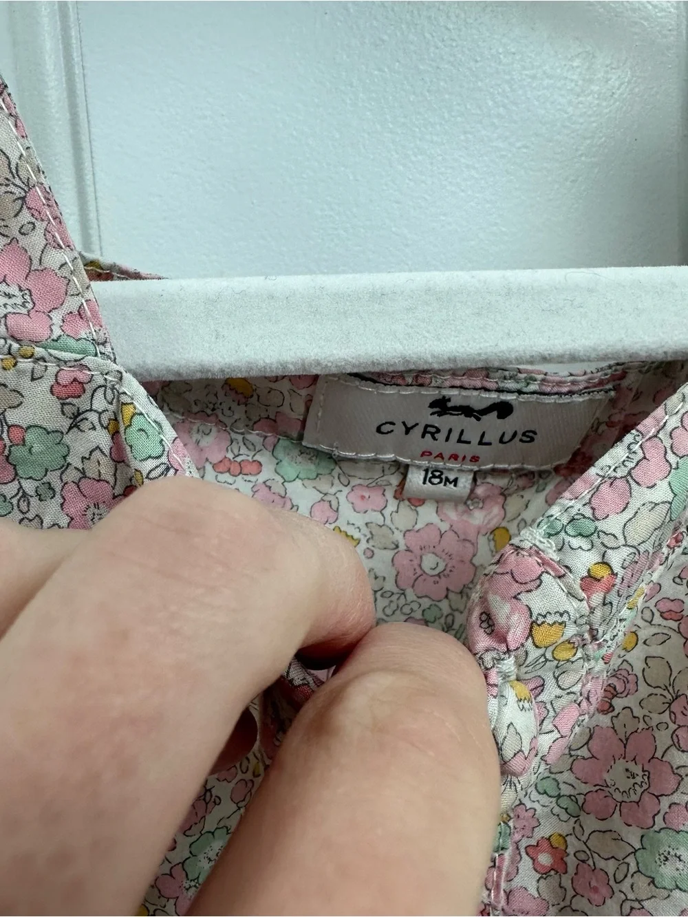 Cyrillus Paris floral dress 18m EUC
